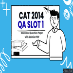 CAT 2014 QA Slot 1 Question Paper with Solutions